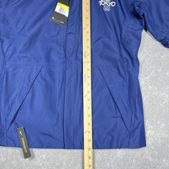 Nike Convertible Golf Jacket Men’s Small Blue Tokyo 2020 Hypershield Long Sleeve - Picture 6 of 15